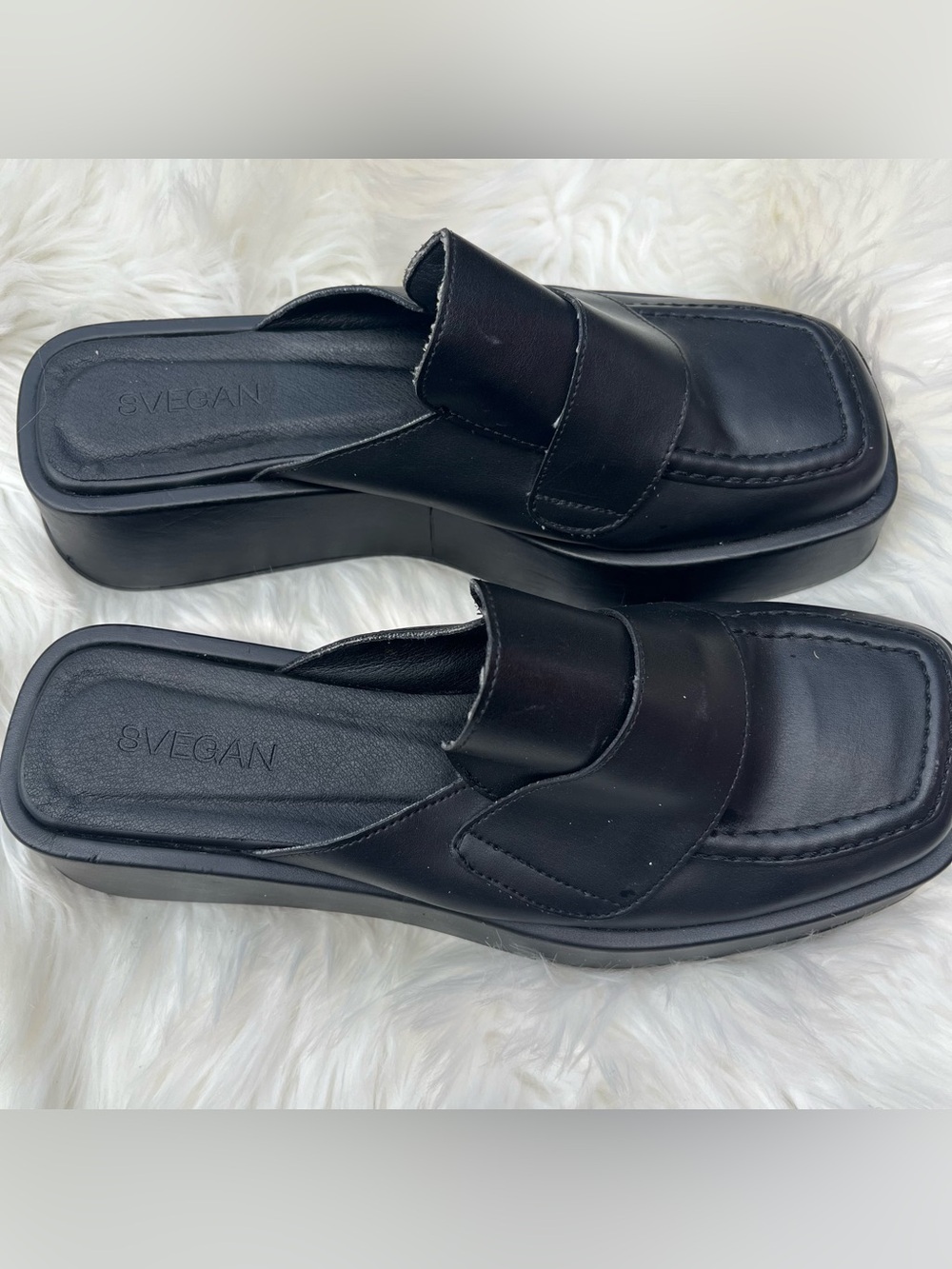 Svegan Tempera Vegan Leather Mule Loafers - Picture 7 of 11